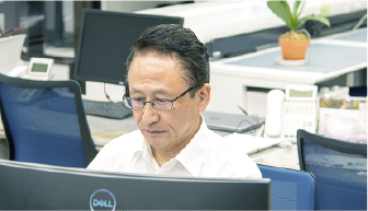 営業部 営業推進Gr 2024年入社の社員 作業風景02